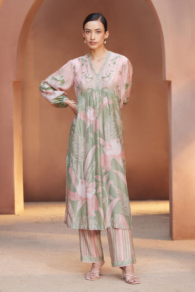 Lana Kurta Set - Pink
